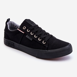 Baskets basses en tissu pour hommes Big Star KK174002 Noir 1