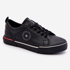 Baskets en cuir pour hommes Big Star LL174210 Noir 1