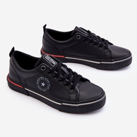 Baskets en cuir pour hommes Big Star LL174210 Noir le noir 2