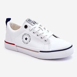 Baskets en cuir pour hommes Big Star LL174209 Blanc blanche 1