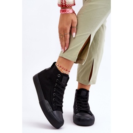 Baskets montantes en tissu Big Star pour femmes LL274444 Noir le noir 1 Baskets montantes en tissu Big Star pour femmes LL274444 Noir le noir 1