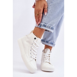 Baskets montantes en tissu Big Star pour femmes LL274445 Blanc 1