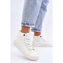 Baskets montantes en tissu Big Star pour femmes LL274445 Blanc 2