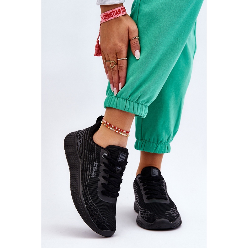 Chaussures de sport en maille pour femme Système de mousse à mémoire de forme Big Star LL274662 Noir 1