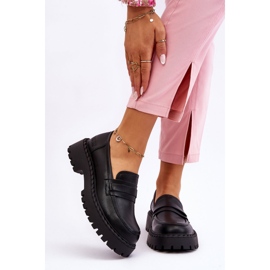 Mocassins Femme Big Star Cuir Chaussures LL274458 Noir le noir 1