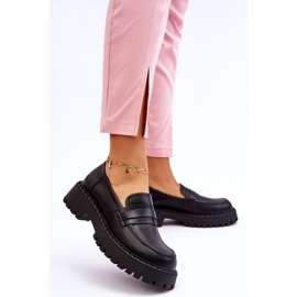 Mocassins Femme Big Star Cuir Chaussures LL274458 Noir le noir 2