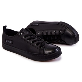 Baskets basses en cuir pour hommes Big Star KK174009 Noir 2