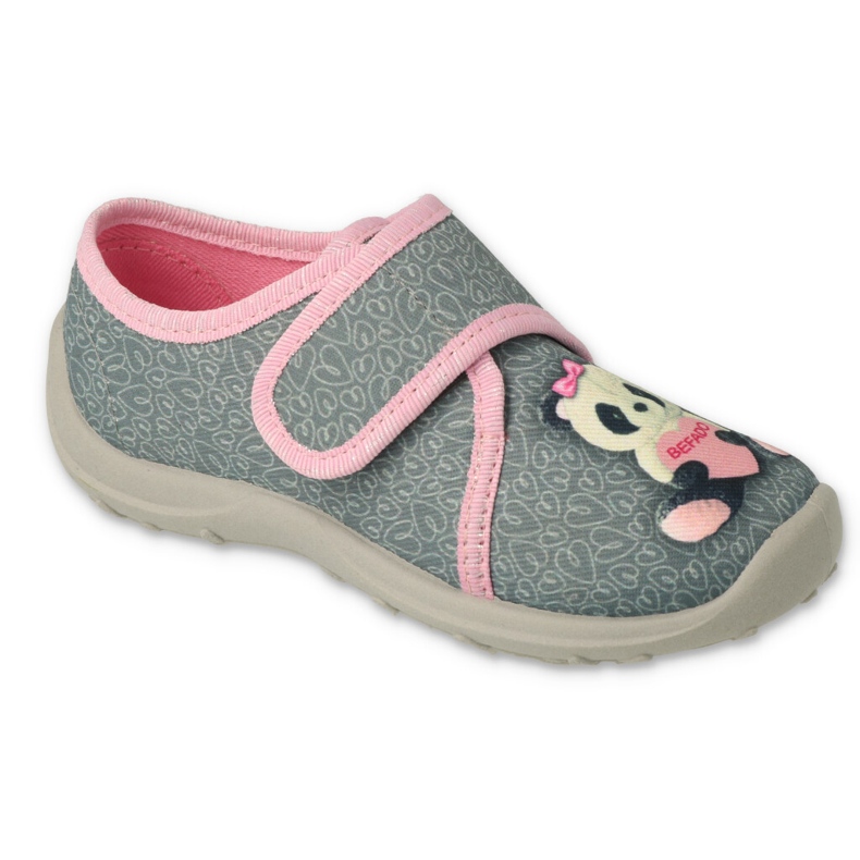 Chaussures enfant Befado 660X050 rose gris 3