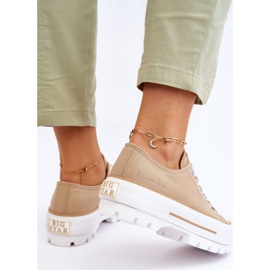 Baskets Plateforme Tissu Big Star LL274154 Beige 1