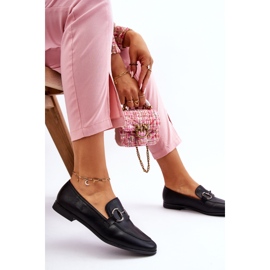 PG1 Mocassins classiques pour femmes avec embellissement Jamie noir le noir 5