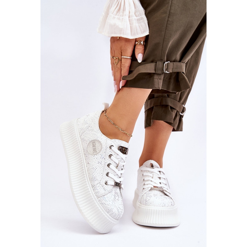 Baskets Femme Chaussures de sport GOE JJ2N4126 Blanc 2