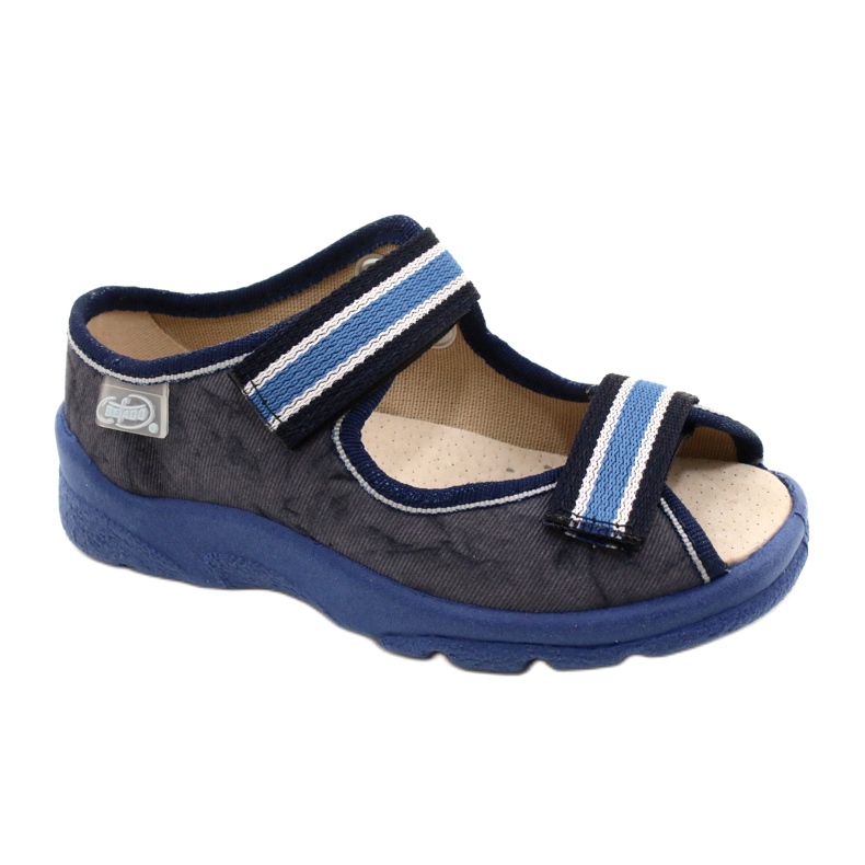Chaussures enfant Befado 869X159 bleu marine bleu gris 2