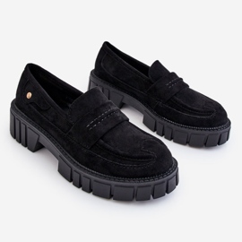 PS2 Chaussures à enfiler en daim pour femmes Noir Fiorell le noir 10