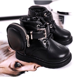 Bottes de jeune fille avec un sac à main noir le noir 2