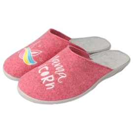 Chaussures pour femmes colorées Befado 235D186 rose gris multicolore 2