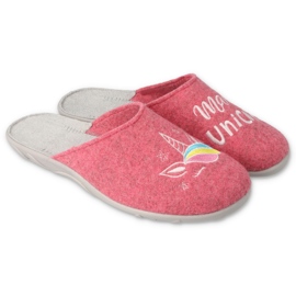 Chaussures pour femmes colorées Befado 235D186 rose gris multicolore 3