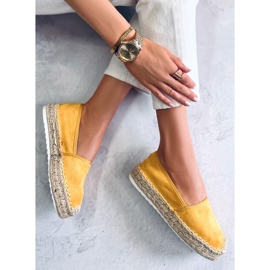 Espadrilles femme miel JH91P Jaune 4