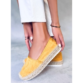Espadrilles femme miel JH91P Jaune 6