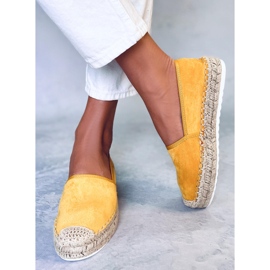 Espadrilles femme miel JH91P Jaune 7