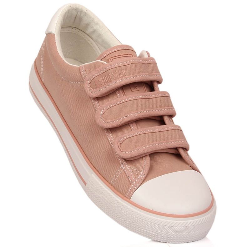 Baskets femme velcro rose Big Star LL274A200 2