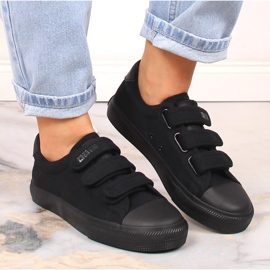 Baskets noires à scratch Big Star LL274A204 le noir 4