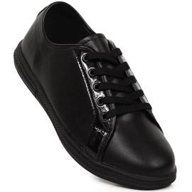 Chaussures de sport en cuir pour femme noir Filippo DP3508/23 le noir 1