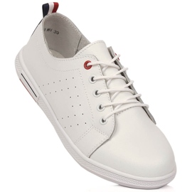 Chaussures femme en cuir ajouré blanc Filippo DP3508/23 1
