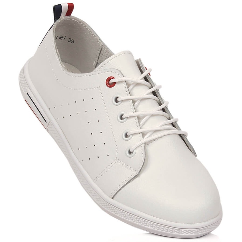 Chaussures femme en cuir ajouré blanc Filippo DP3508/23 blanche 1 Chaussures femme en cuir ajouré blanc Filippo DP3508/23 blanche 1