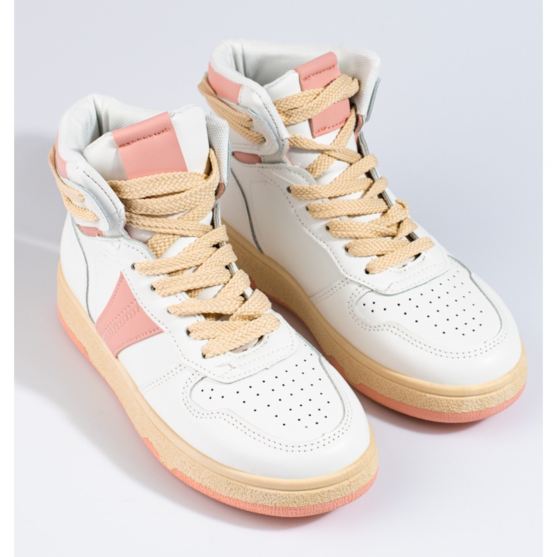 Baskets montantes blanches Shelovet, femmes 1