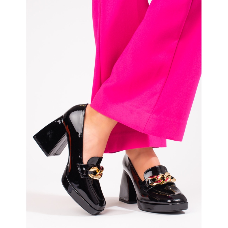 Escarpins sur un poteau d'écurie Vinceza noir le noir 1 Escarpins sur un poteau d'écurie Vinceza noir le noir 1