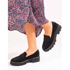 Chaussures femme Vinceza en daim noir le noir 3