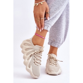 PG1 Baskets à enfiler pour femmes Beige Myles 1