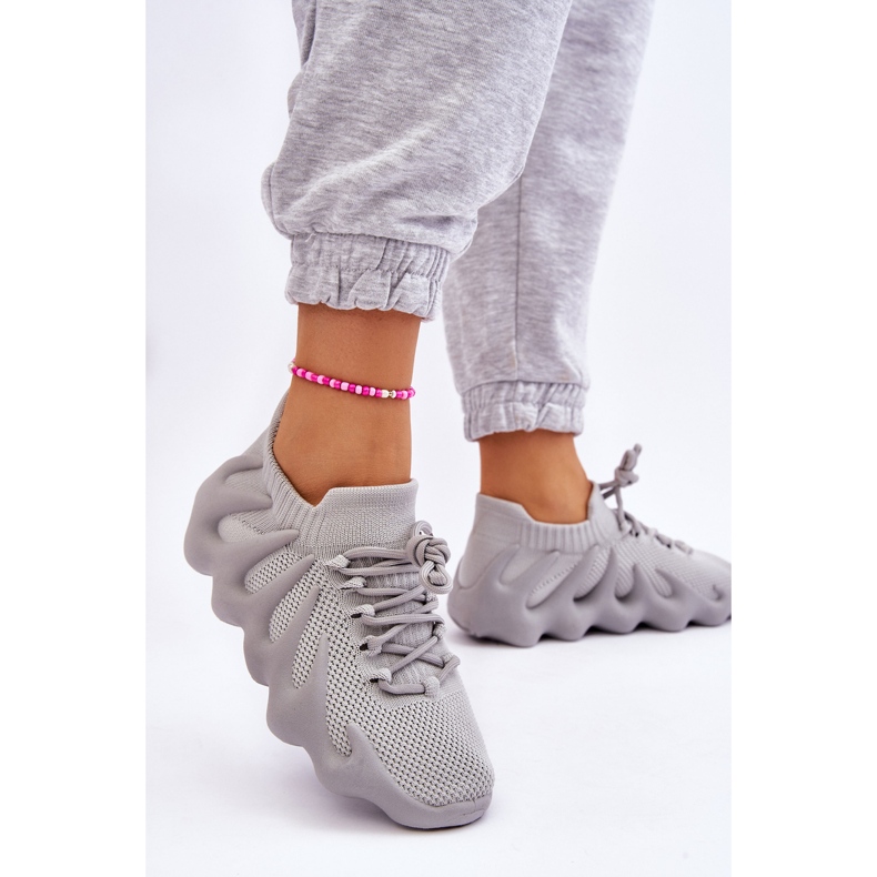 PG1 Baskets à enfiler pour femmes Gris Myles 2