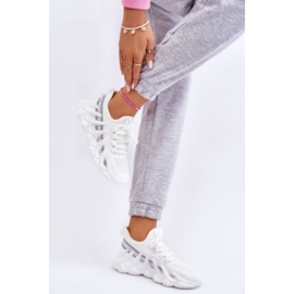 PG1 Baskets Chaussettes Tendance Femme Blanc Daxo 2