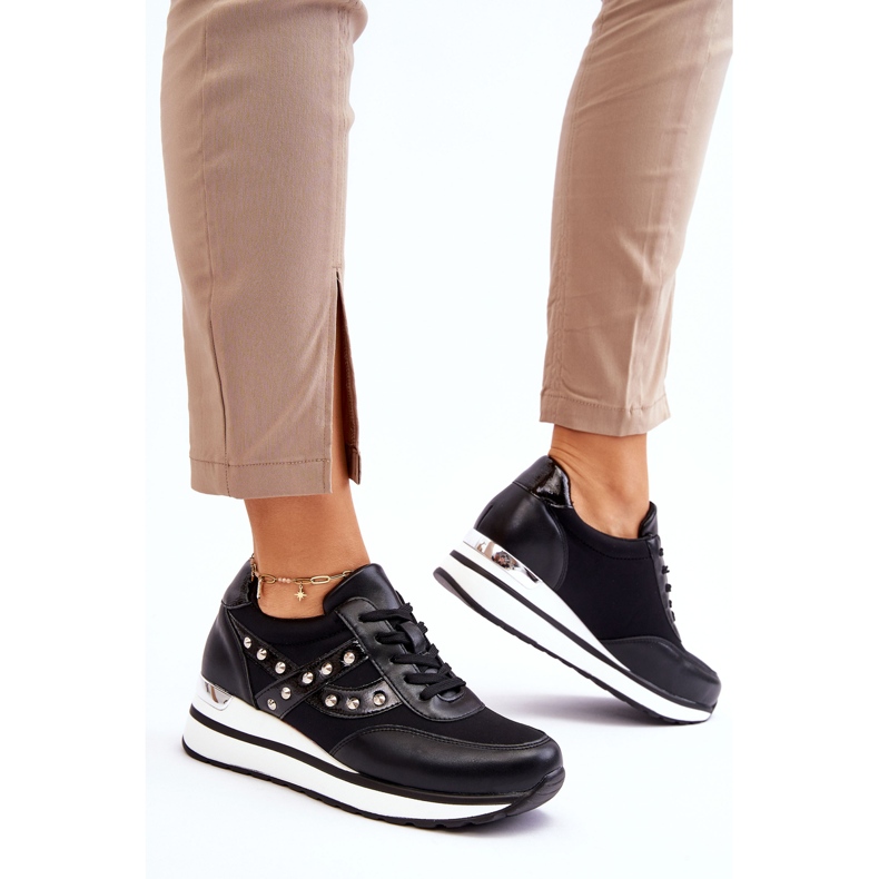 PG1 Baskets cloutées noires Adley 2