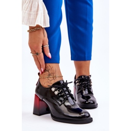 S.Barski Talons hauts noirs à la mode Darren 1