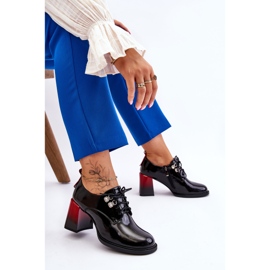 S.Barski Talons hauts noirs à la mode Darren le noir 7