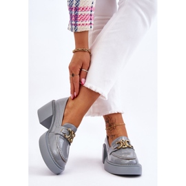 S.Barski Escarpins à la mode à talons épais bleu clair Imani 2 S.Barski Escarpins à la mode à talons épais bleu clair Imani 2