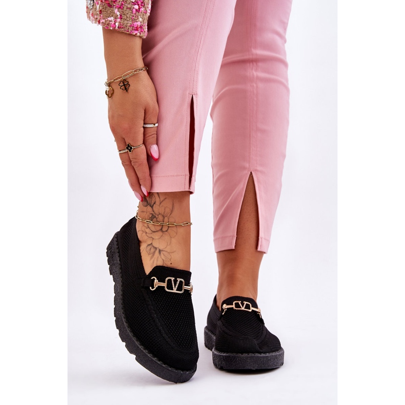 Baskets à enfiler pour femmes avec ornements Noir Alena le noir 1