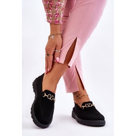 Baskets à enfiler pour femmes avec ornements Noir Alena 2