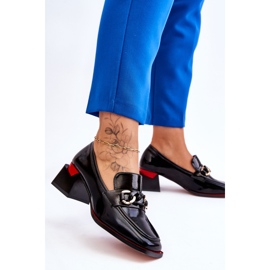 S.Barski Escarpins Confortables à Talons Bas Noir Valenti le noir 3