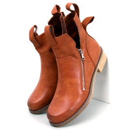 BM Bottes à coupe printanière de Franco Camel brun 3