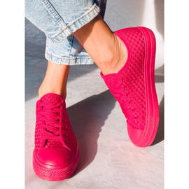 Baskets Sears Red de couleur unie rouge 1