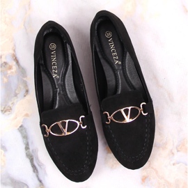 Mocassins en daim noir pour femme Vinceza 2227 le noir 4