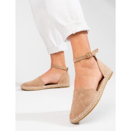 Espadrilles femme Vinceza à boucle beige 1