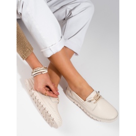 Chaussures Vinceza en cuir beige 2