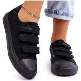 Baskets Textiles Classiques Avec Velcro Big Star LL274A204 Noir le noir 8