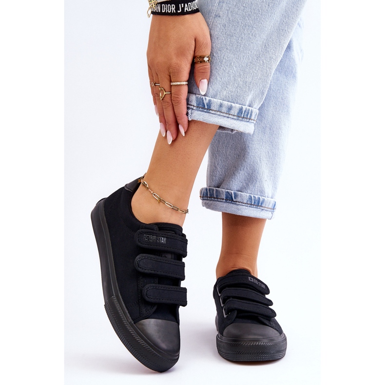 Baskets Textiles Classiques Avec Velcro Big Star LL274A204 Noir 1