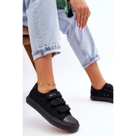 Baskets Textiles Classiques Avec Velcro Big Star LL274A204 Noir le noir 6