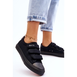 Baskets Textiles Classiques Avec Velcro Big Star LL274A204 Noir le noir 3